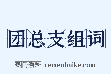 团总支组词是什么意思的图片